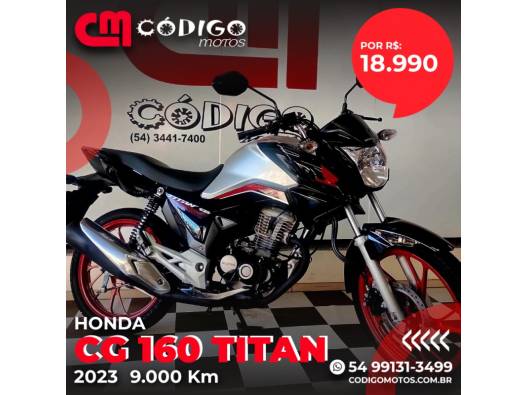 HONDA - CG 160 - 2023/2023 - Preta - R$ 18.990,00