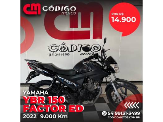 YAMAHA - YBR - 2022/2022 - Preta - R$ 14.900,00