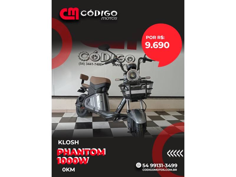 KLOSH - PHANTOM 1000W - 2026/2026 - Prata - R$ 9.690,00