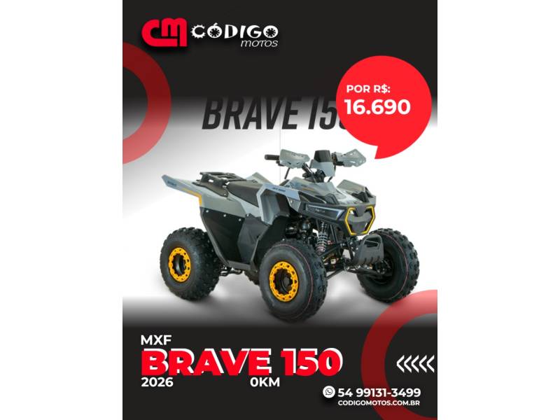MXF - BRAVE 150 - 2026/2026 - Cinza - R$ 16.690,00