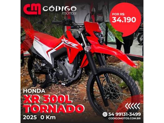 HONDA - XR 300L TORNADO - 2024/2025 - Vermelha - R$ 34.190,00