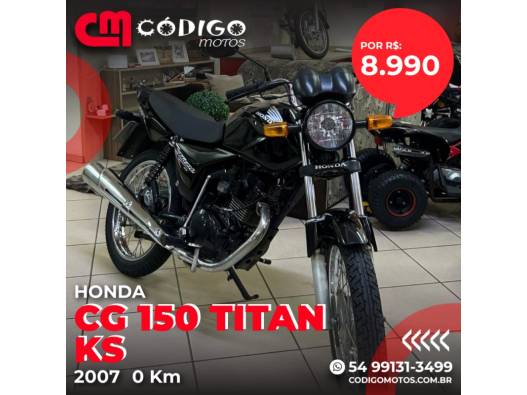 HONDA - CG 150 - 2007/2007 - Preta - R$ 8.990,00