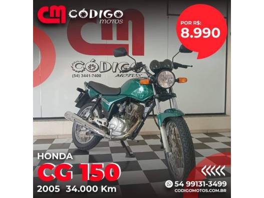 HONDA - CG 150 - 2005/2005 - Verde - R$ 8.990,00