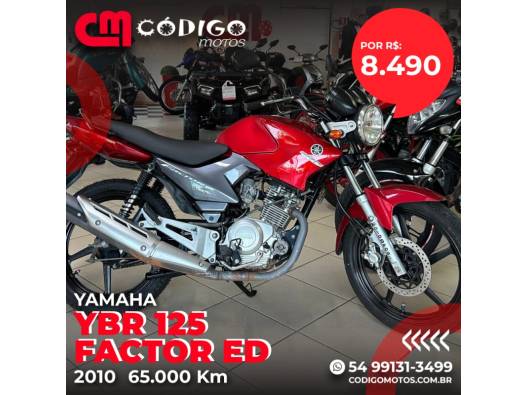 YAMAHA - YBR - 2010/2010 - Vermelha - R$ 8.490,00