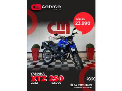 YAMAHA - XTZ 250 - 2022/2022 - Azul - R$ 23.990,00