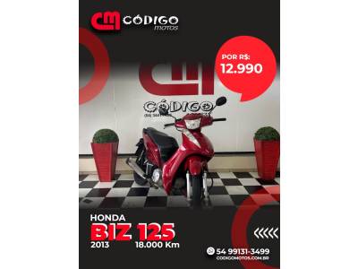 HONDA - BIZ 125 - 2013/2013 - Vermelha - R$ 12.990,00