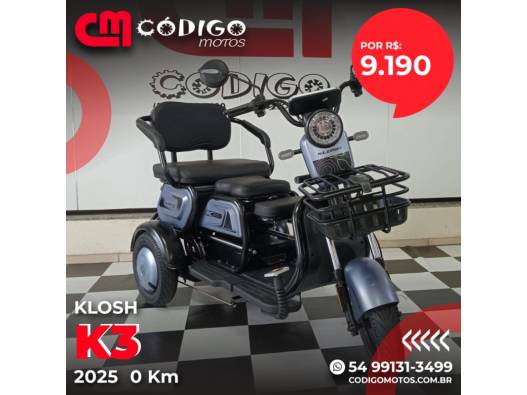 KLOSH - K3 - 2024/2025 - Preta - R$ 9.190,00