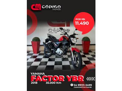 YAMAHA - FACTOR YBR - 2018/2018 - Vermelha - R$ 11.490,00